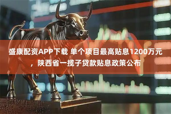 盛康配资APP下载 单个项目最高贴息1200万元，陕西省一揽子贷款贴息政策公布
